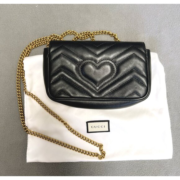 Gucci Black and Gold Mini Bag - Picture 2 of 6